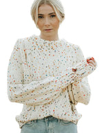Casual Polka Dot Knitted Sweater