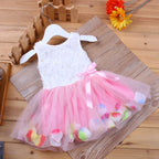 Children's Dress with Mesh Skirt