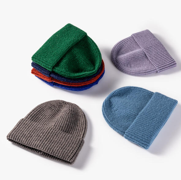 Warm Loose Solid Color Wool Fashion Hat | Embroidered Cap