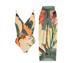 Wholesale Retro One-Piece Slimming Swimwear