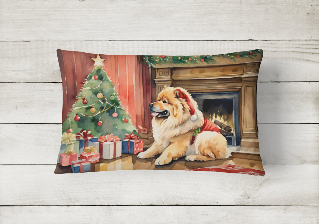 Chow Chow Cozy Christmas Throw Pillow