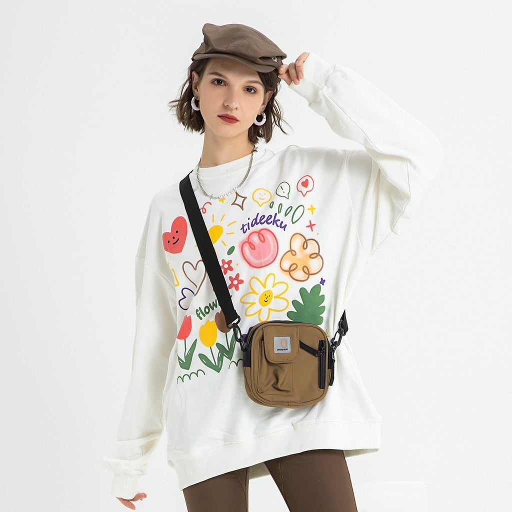 American Tide Floral Print Couples Sweatshirt Top | Streetwear