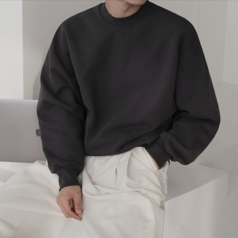 Men's Casual Hooded Solid Color Pullover | Streetwear