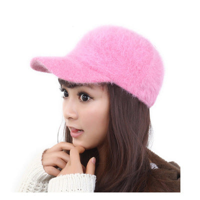 Shangtu Warm Knit Cap with Fur Hat Design | Embroidered Cap