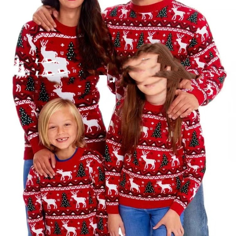 Christmas Printed Raglan Sleeve Women's Pullover Sweater | Streetwear