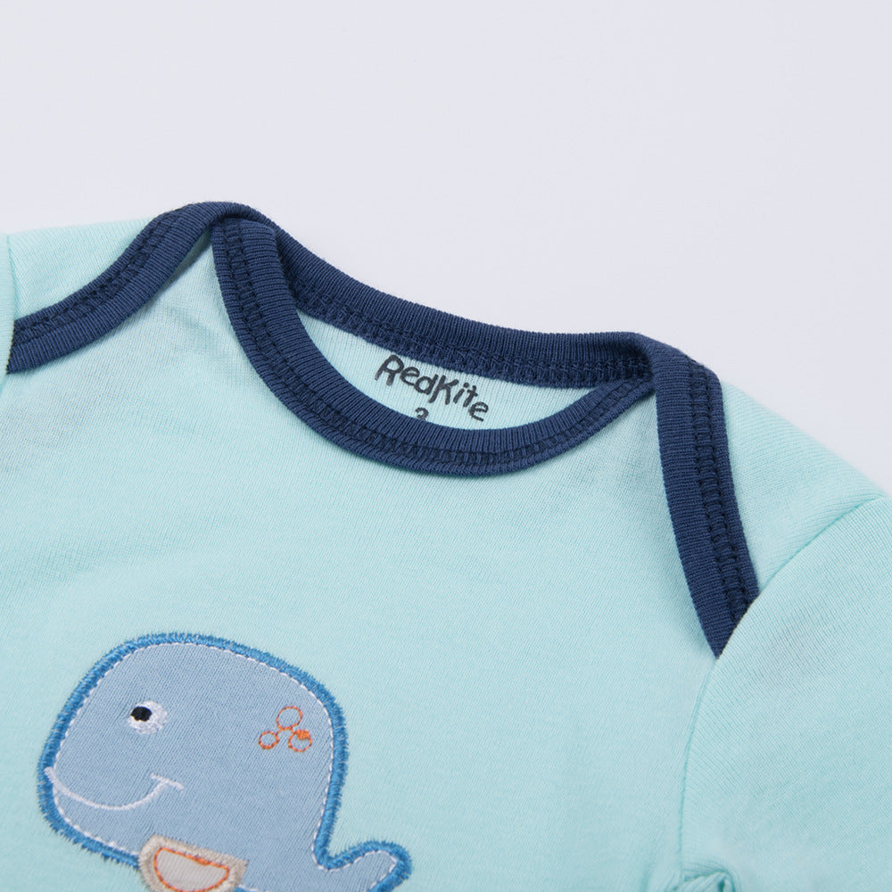 Cotton Embroidered Baby Bodysuit 5-Piece Set