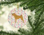 Shar Pei Merry Christmas Ceramic Ornament