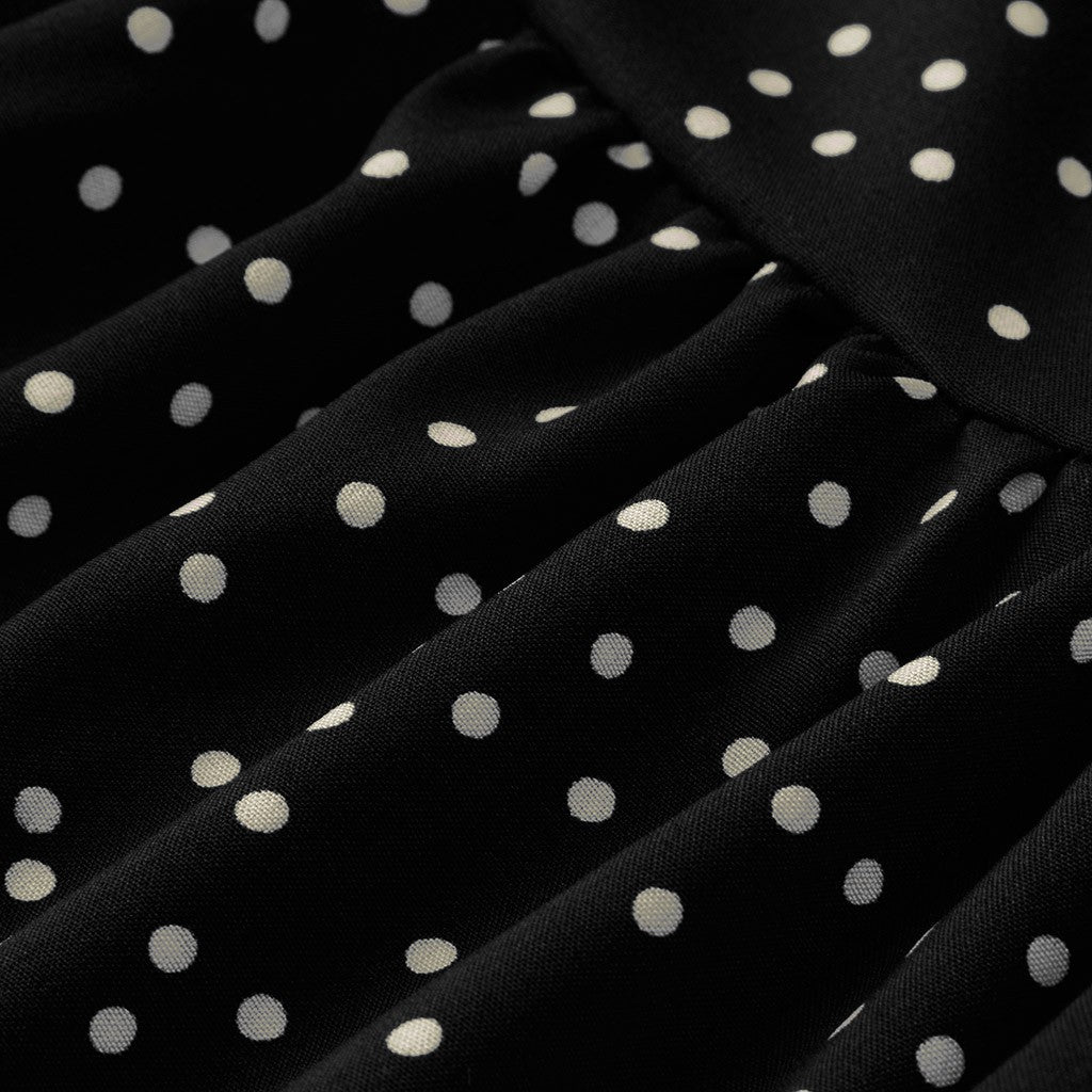Women's Casual V-Neck Polka Dot Ruffle Dress (6 Colors)