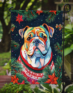 English Bulldog Christmas Garden Flag
