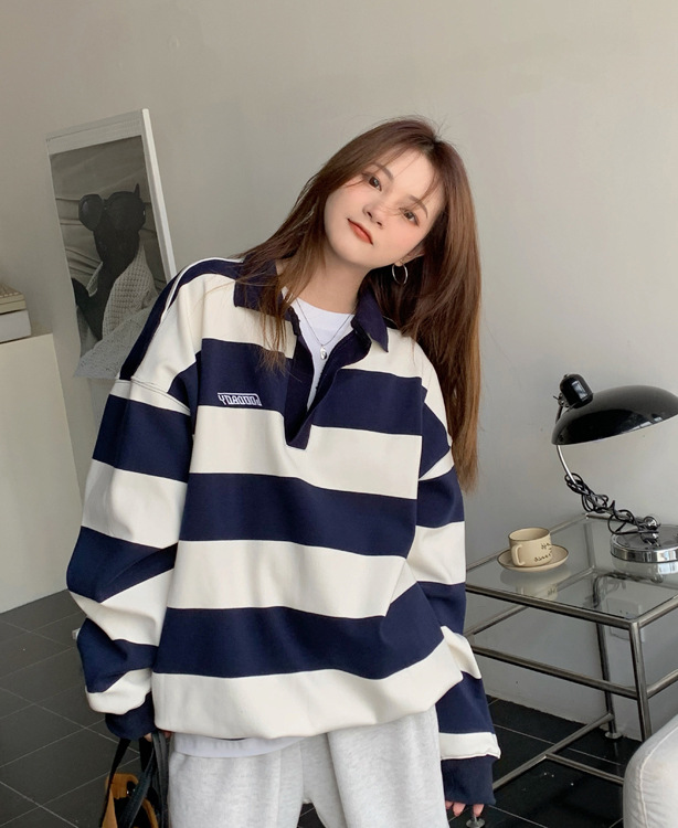 Retro Polo Collar Sweater