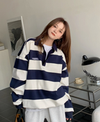 Retro Polo Collar Sweater