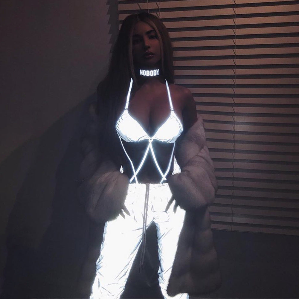 2019 Summer Reflective One-Piece Swimsuit for Women