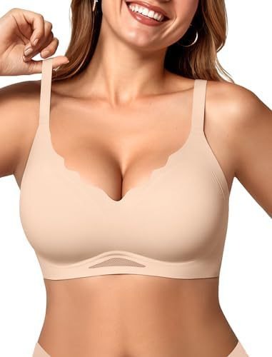 Wireless Push-Up Scalloped Bralette - No Underwire