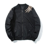 Spring Pilot Bomber Jacket with Bird Embroidery for All