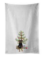 Rottweiler Black and Tan #5 Christmas Kitchen Towel Set of 2