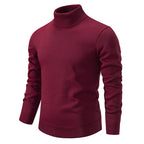 Men's Thick Velvet Turtleneck Sweater for Autumn/Winter
