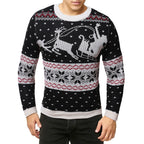 Men's Christmas Reindeer Knit Sweater (Base Layer)