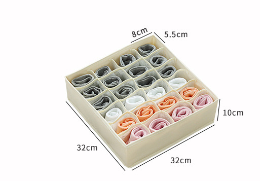 Foldable Mesh Storage Box for Lingerie and Socks