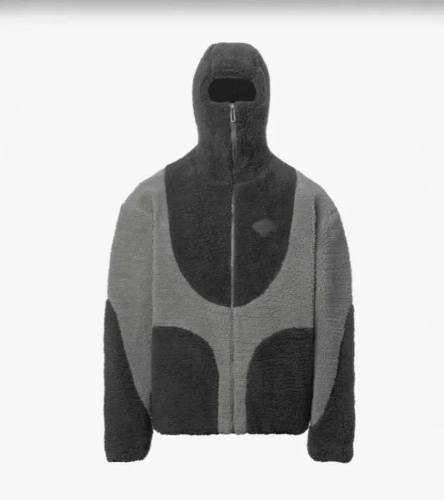 Lamb Wool Hooded Zipper Coat