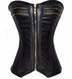 European Court Shaping Bodysuit with Zipper Closure