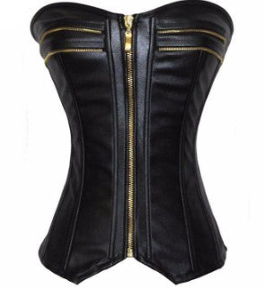 European Court Shaping Bodysuit with Zipper Closure