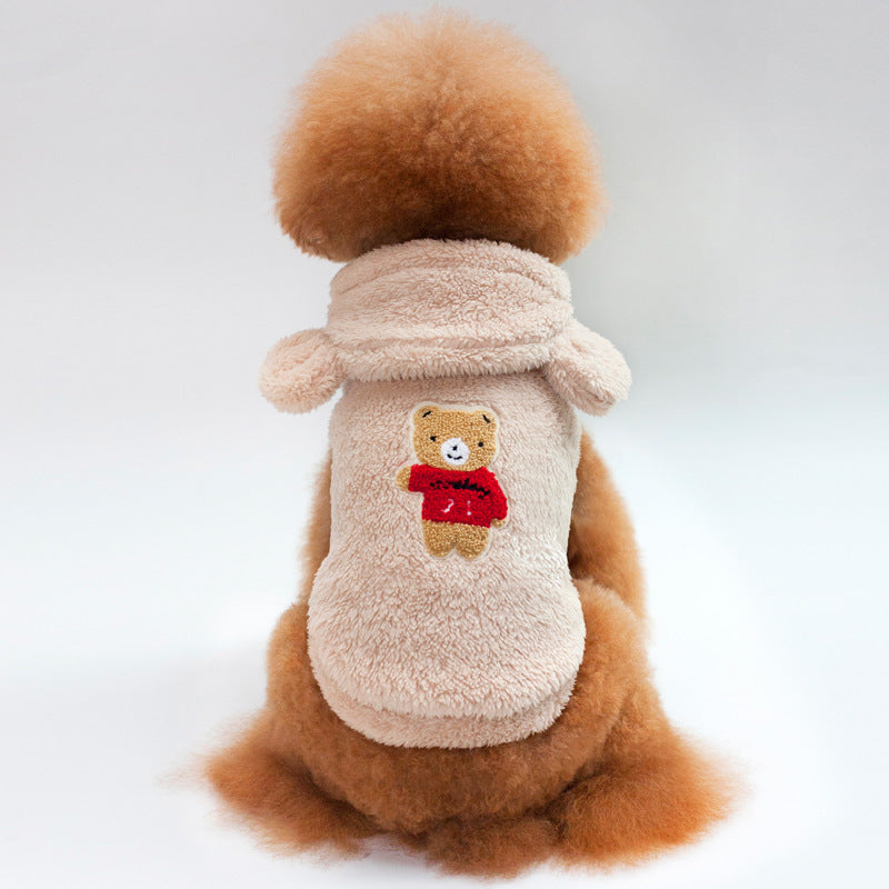 Bear Ear Hooded Coat for Pets