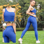 2019 New Breathable One-Shoulder Bodysuit & Yoga Pants