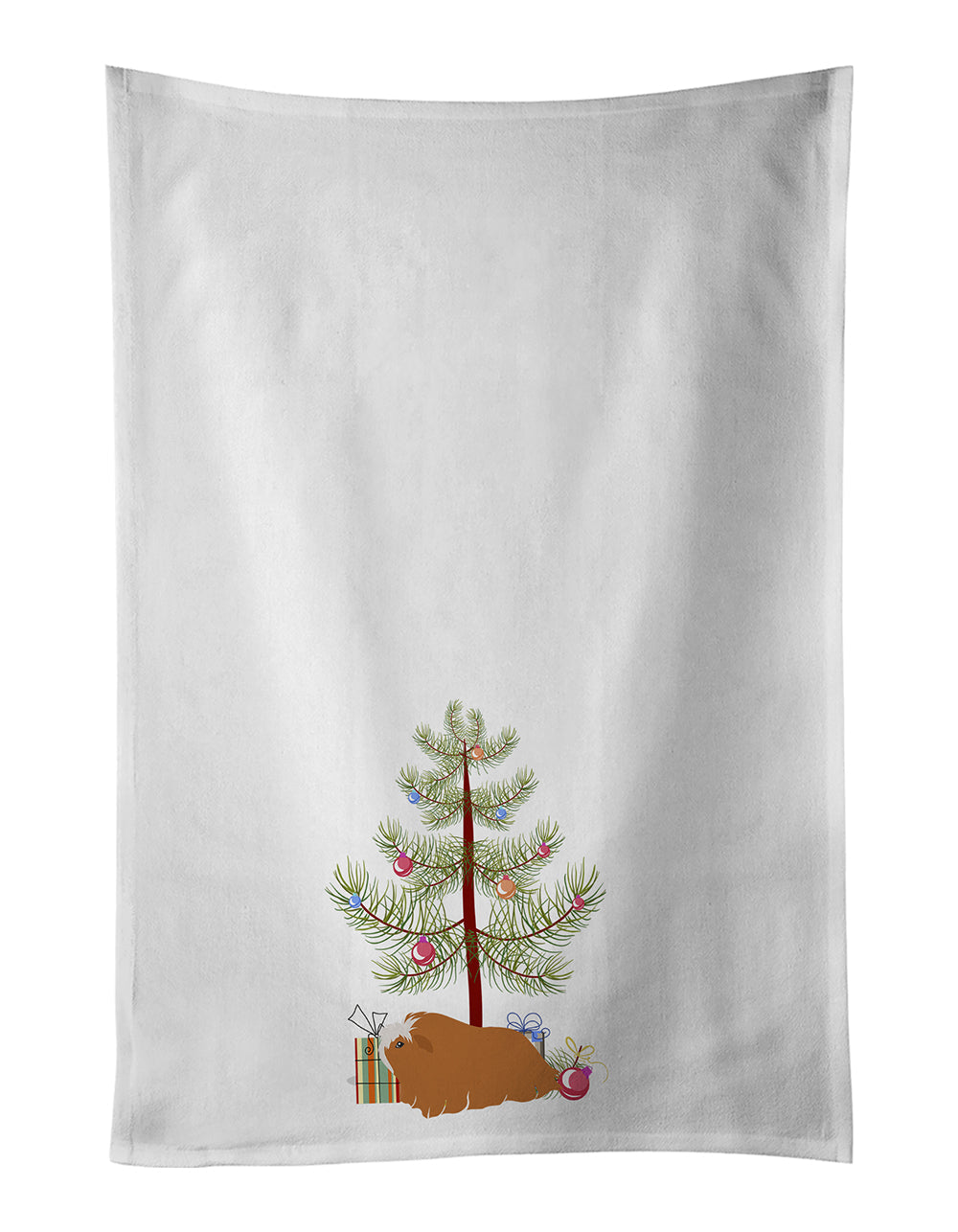 Peruvian Guinea Pig Merry Christmas Kitchen Towel Set of 2