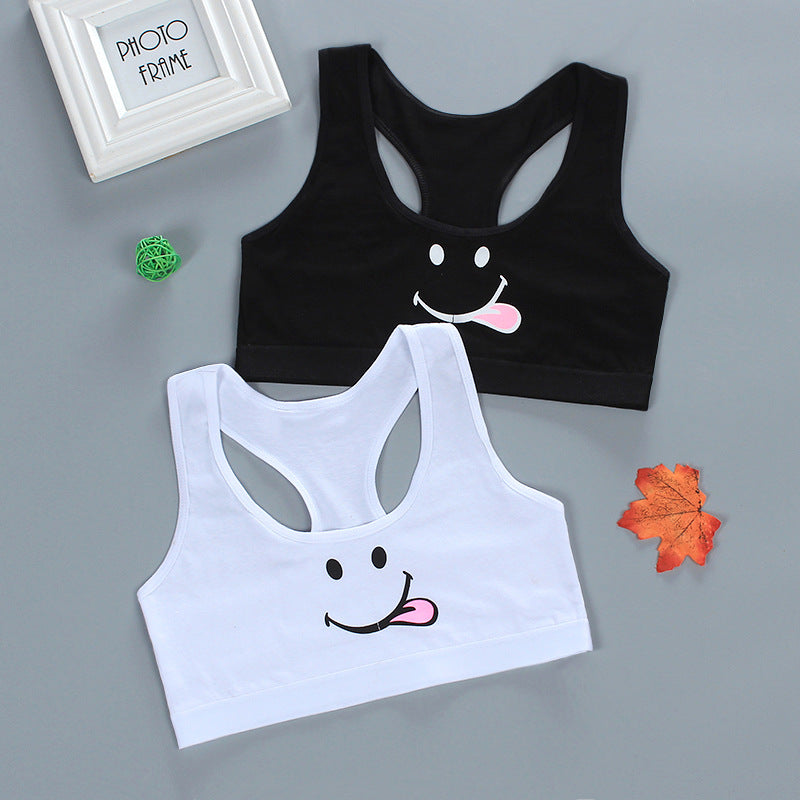 Girls' Cotton Double Layer Training Bra