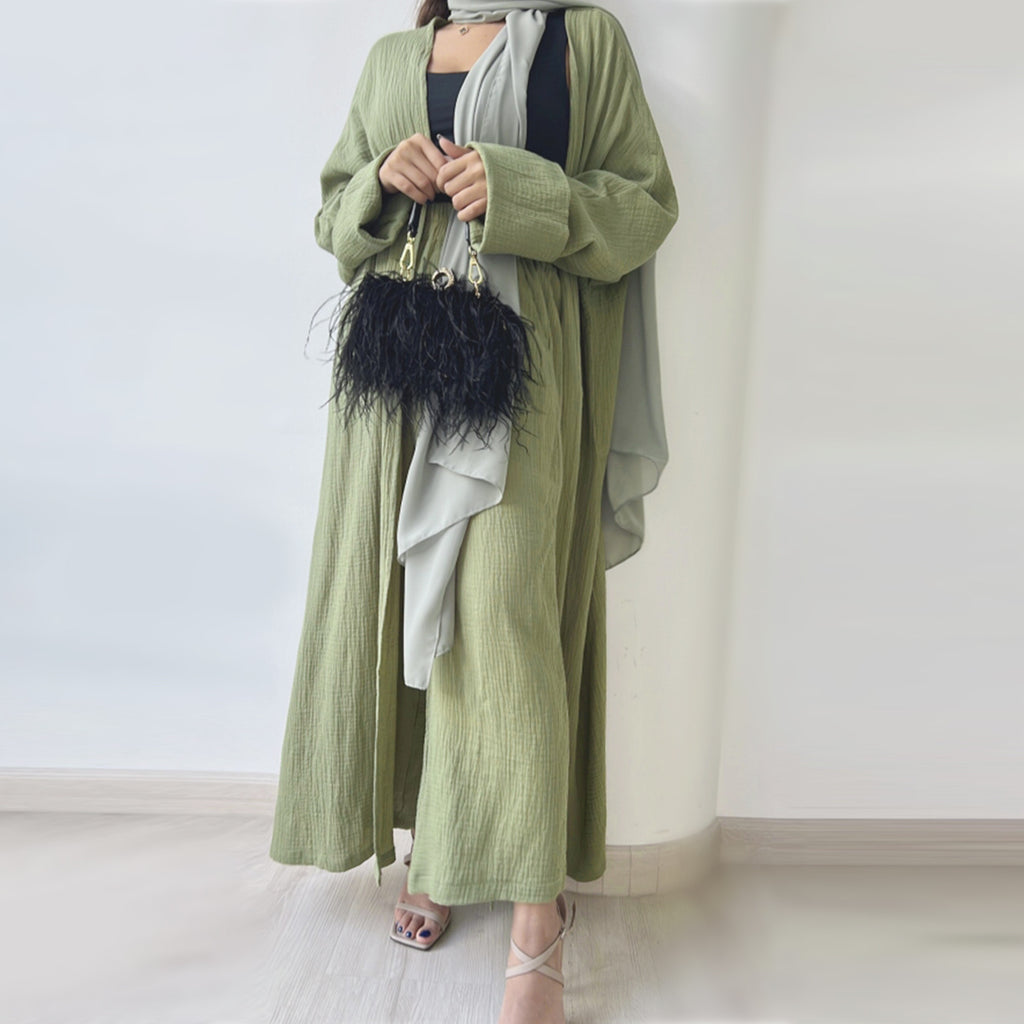 2023 Loriya Casual Plus Size Cotton Cardigan LR600