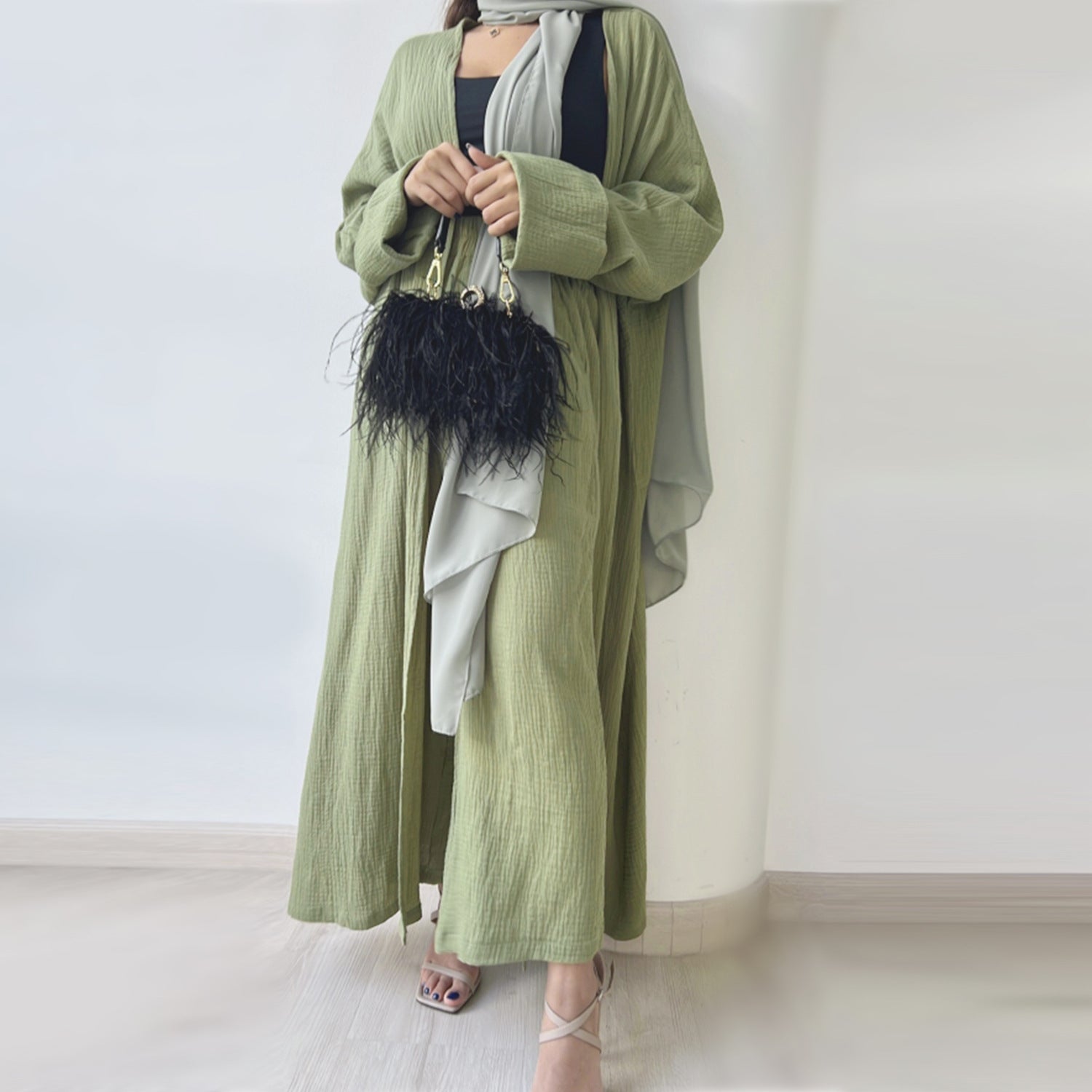 2023 Loriya Casual Plus Size Cotton Cardigan LR600