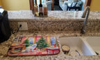 Japanese Spitz Christmas Cookies Dish Drying Mat