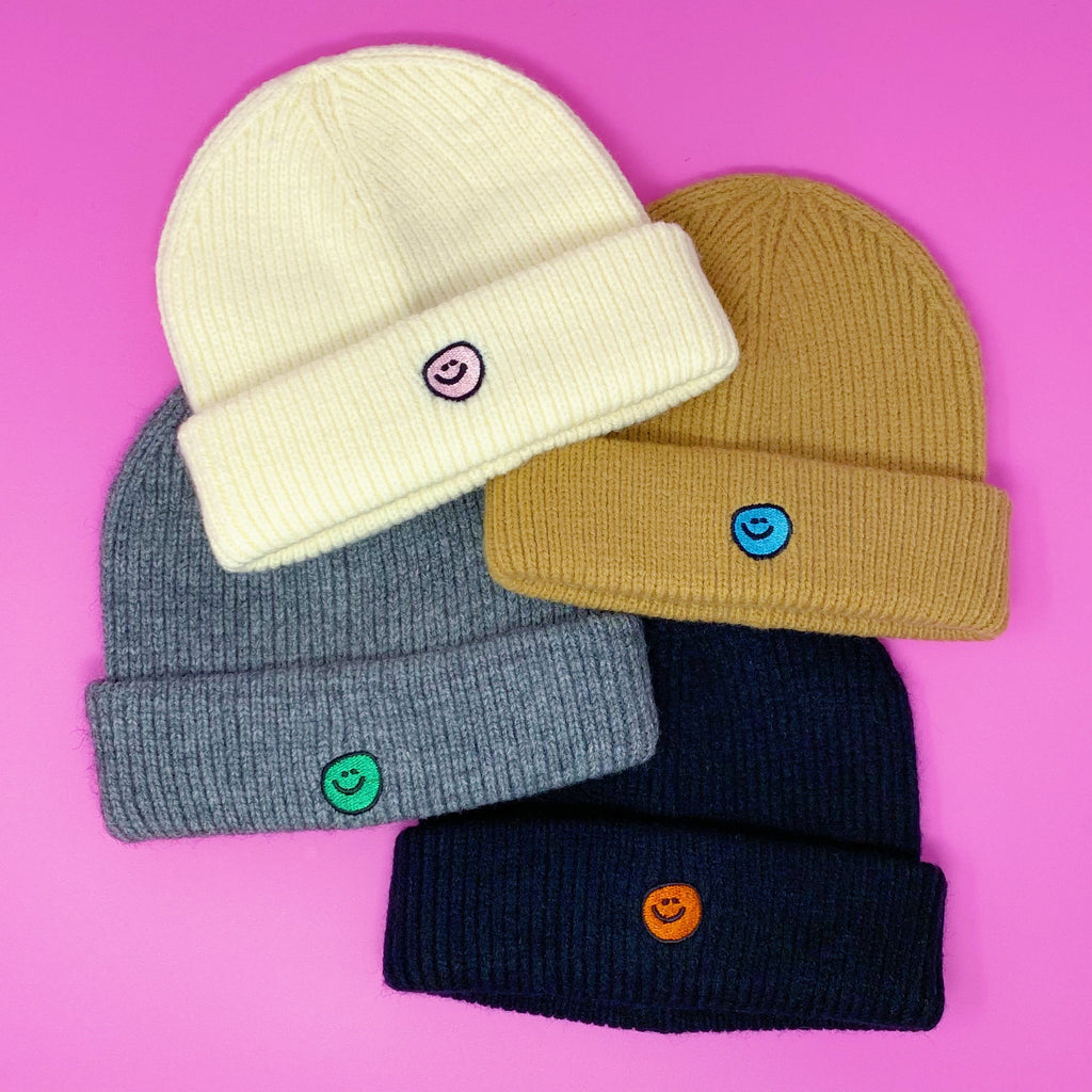Simply Smile Beanie | Embroidered Cap