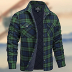 Long Sleeve Thick Checks Men's Jacket