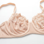 Breathable Lace Bra, Plus Size Adjustable Underwear