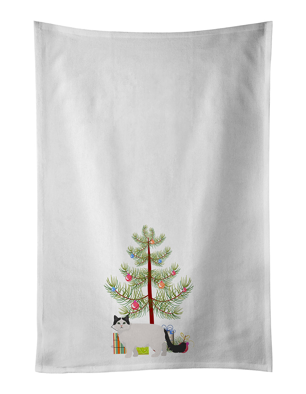 Ragamuffin Cat Christmas Kitchen Towel Set of 2