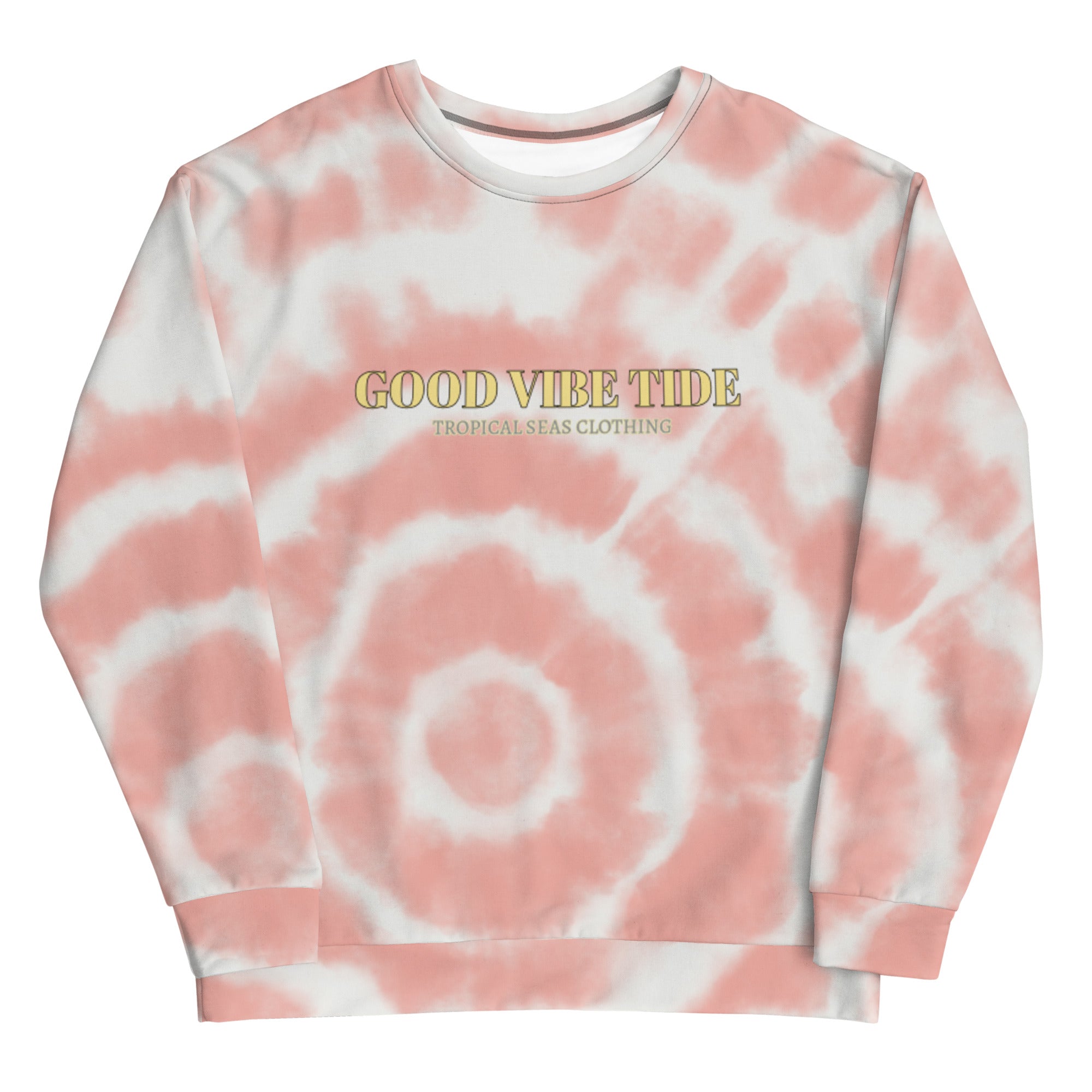 Peach Tie-Dye Vibe Tropical Sweatshirt | Streetwear