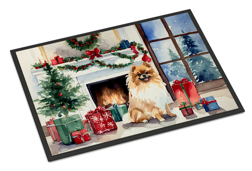 Pomeranian Cozy Christmas Doormat