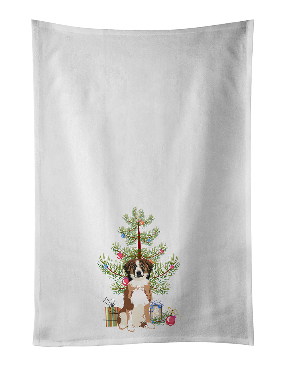 Australian Shepherd Red Tricolor #1 Christmas Kitchen Towel Set of 2