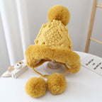 Parent-Child Style Winter Knitted Wool Hat | Embroidered Cap