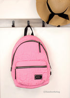 Marc Jacobs Medium Candy Pink Monogram Quilted Puffy Backpack | Streetwear