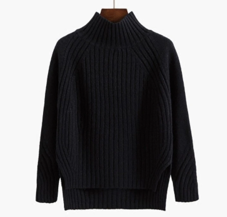 Women's Knitted Turtleneck Sweater (Spring/Fall)