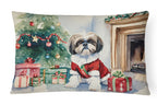 Shih Tzu Cozy Christmas Throw Pillow