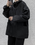 Stylish Oversized Hip Hop Men’s Hoodie in Solid Color | Streetwear
