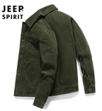 Men's Long Sleeve Solid Color Jacket - European Style