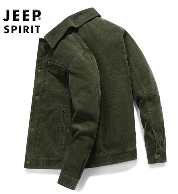 Men's Long Sleeve Solid Color Jacket - European Style