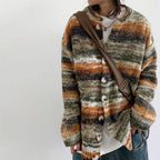 Harajuku Style Gradient Knitted Cardigan Sweater Coat