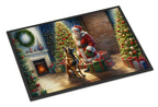 Belgian Malinois and Santa Claus Doormat