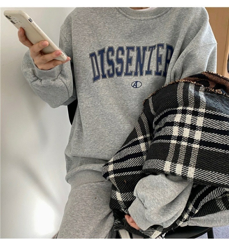 Printed Sports Plus Fleece Hoodie Sweatshirt | Streetwear