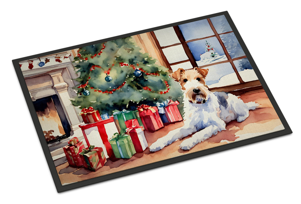Fox Terrier Cozy Christmas Doormat